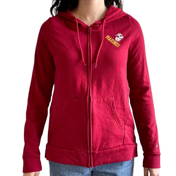 Champion Tops - Womens champion US Marines Zip Up Hoodie